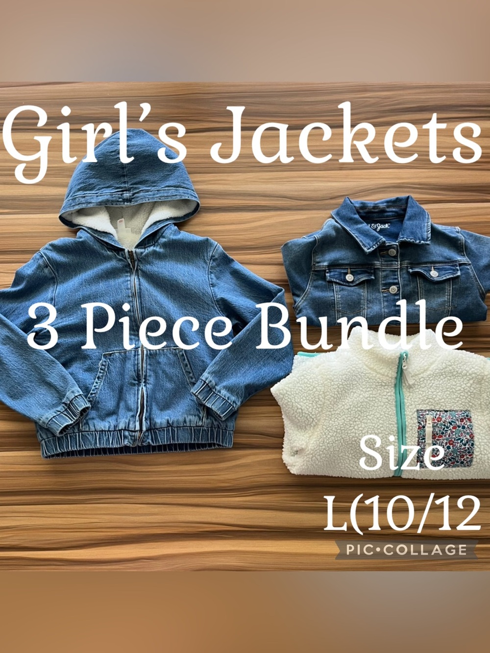 Girls Clothes Target Cat & Jack 3 Piece Jacket Bundle  L(10/12)